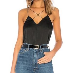 SUPERDOWN Lila Strappy Tank in Black